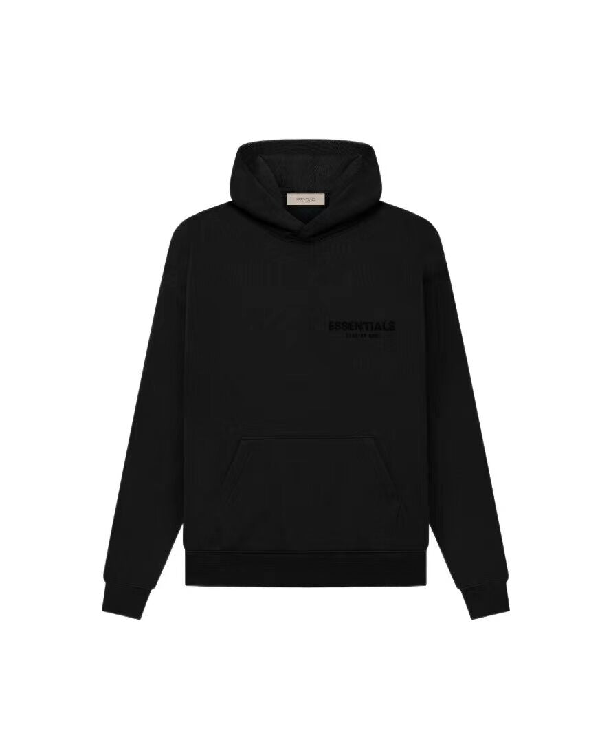 Essentials Fear of God Light Oatmeal Hoodie - Black