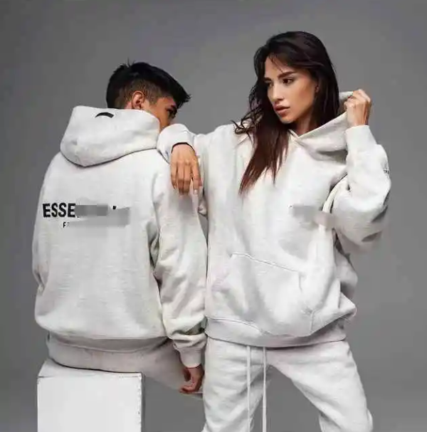 Essentials Fear of God Light Oatmeal Hoodie - White