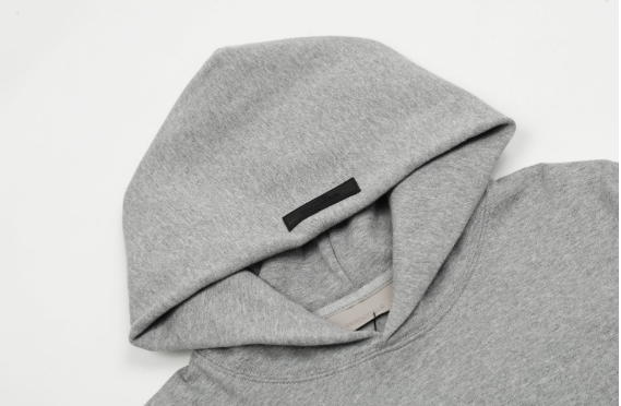 Essentials Fear of God Light Oatmeal Hoodie - Grey